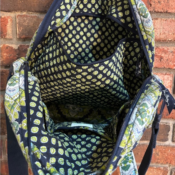 Vera Bradley womens Cambridge quilted laptop bag green - Picture 3 of 6